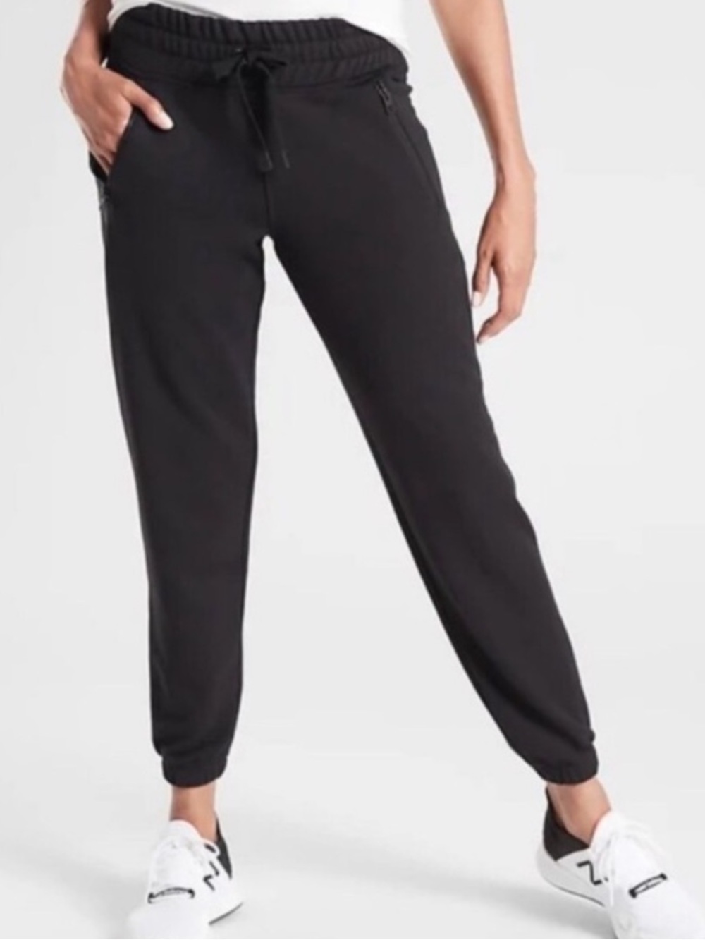 Athleta Recover Bounce Back Jogger Sweatpants In Black Sz Small Style 487575